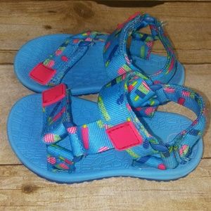 Cat & Jack Blue Popsicle Sandals. Size 6